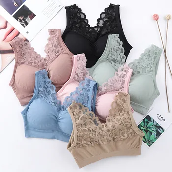 

Sexy Lace Bras For Women Seamless Push Up Bra Bralette Brassiere Breathable Bra Comfortable Sleep Underwear Soutien Gorge Femme