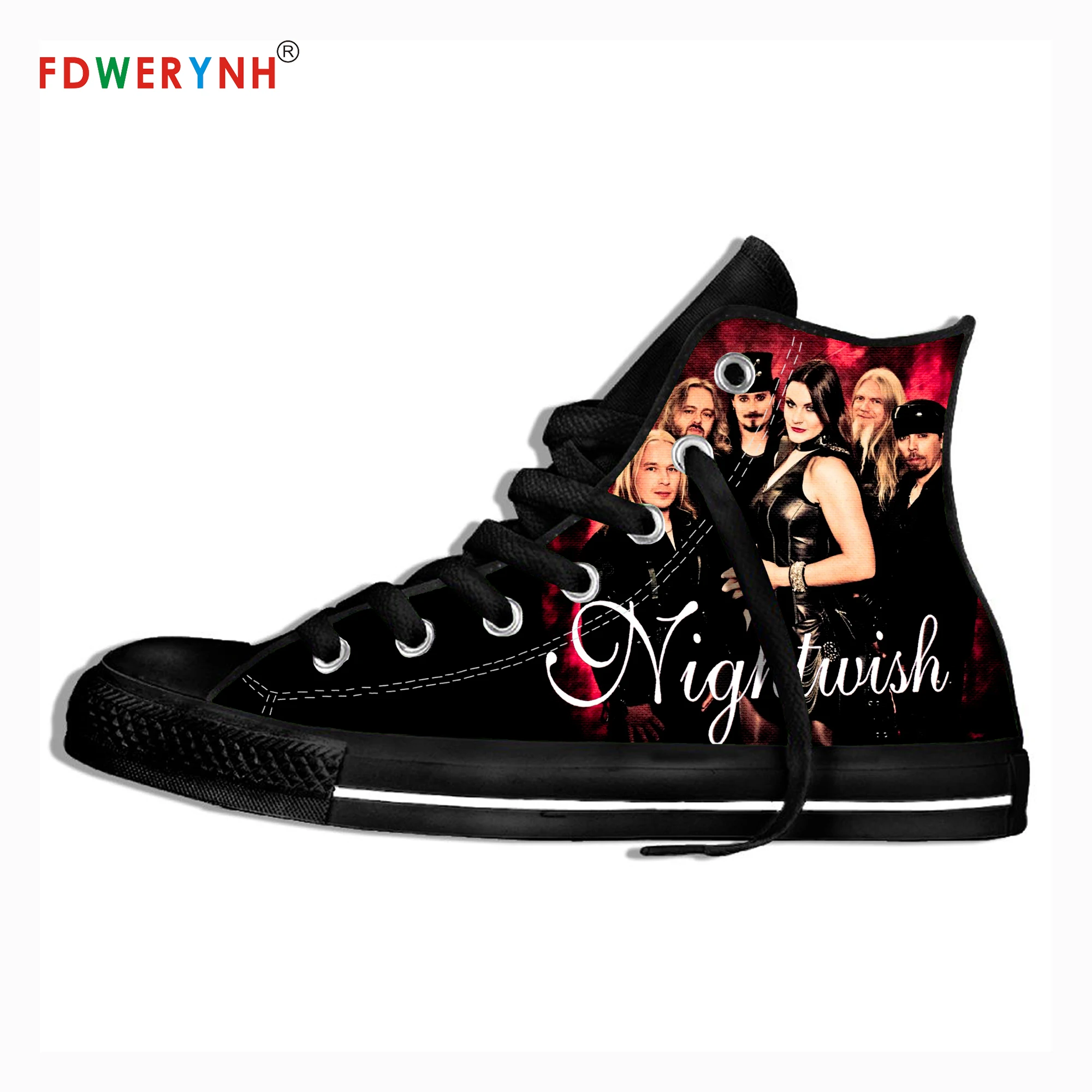 

Men's Casual Shoes Nightwish Band Most Influential Metal Bands of All Time 3D Pattern Logo Men Shoes