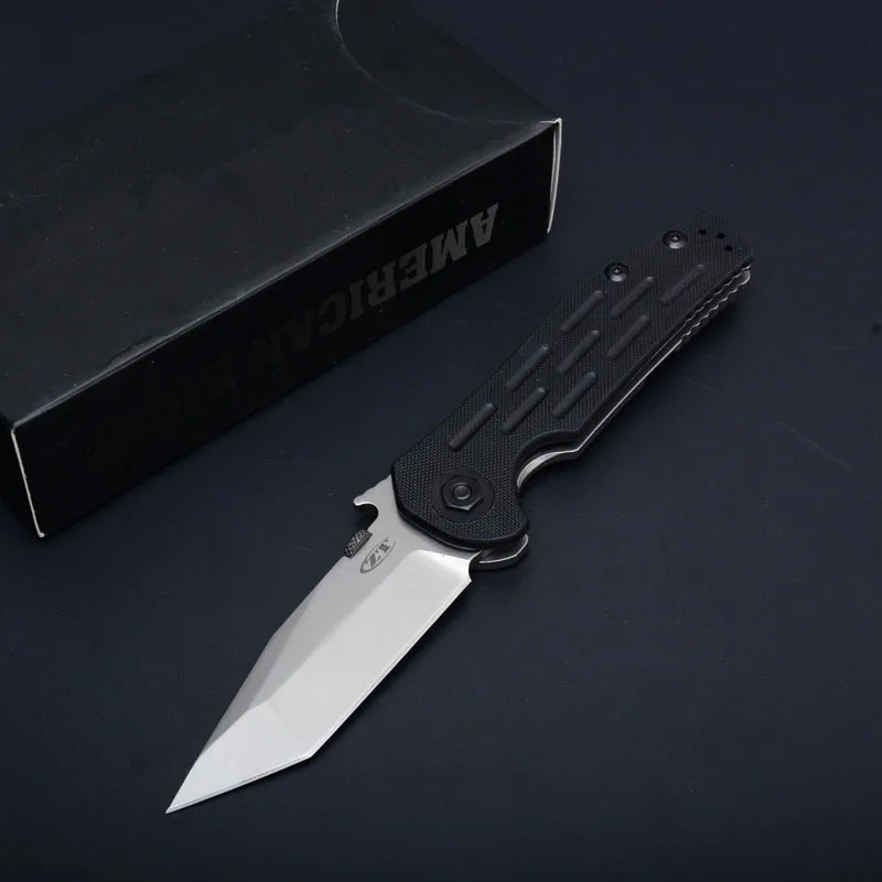Black Горячие ZT0620 складной нож 9Cr18MoV лезвие G10 ручка открытый карман туристические охотничьи ножи утилита EDC инструмент - Цвет: Black