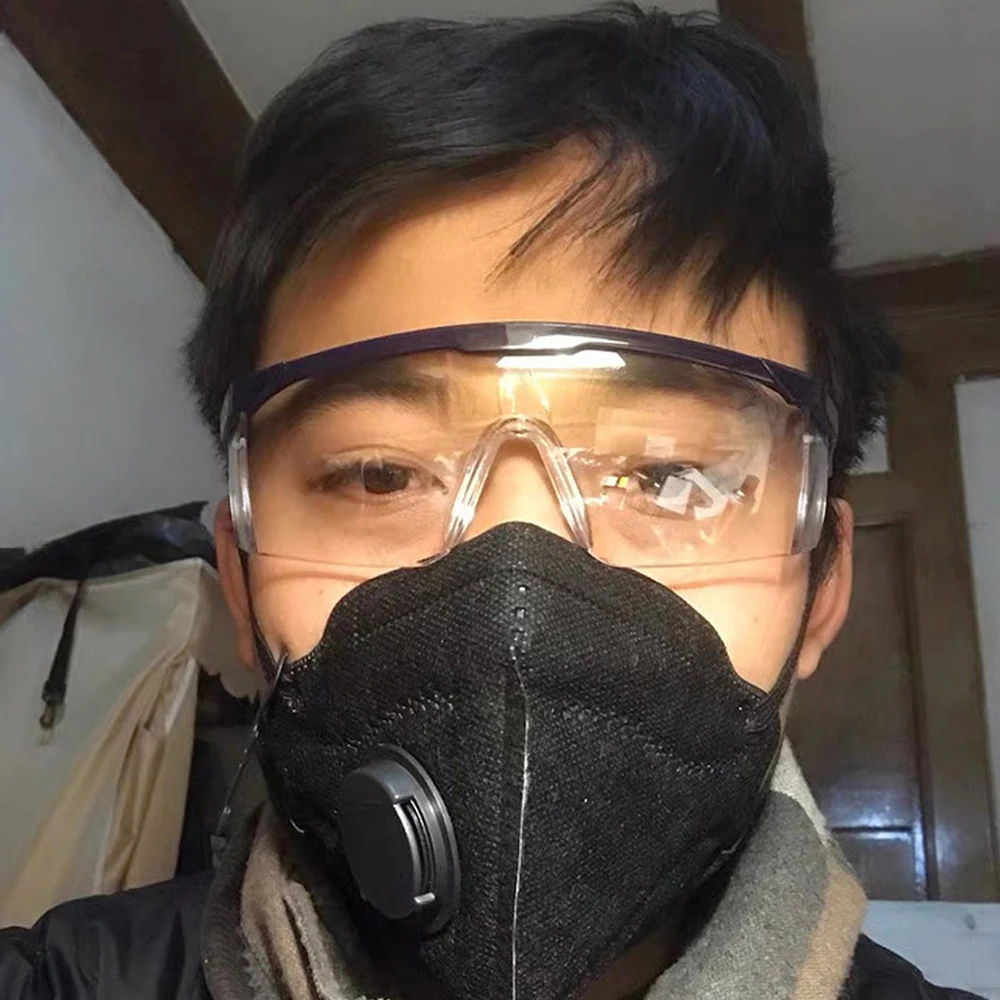 New Safety Glasses Personal Protective Equipment Eyewear Protection Transparent Clear For Laboratory Chemistry