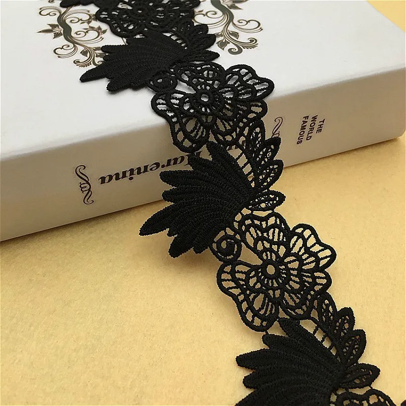 Water-soluble Embroidery Flowers Lace For Crafts Fabric DIY Curtains Home Textile Clothing Underwear Decoration Accessories