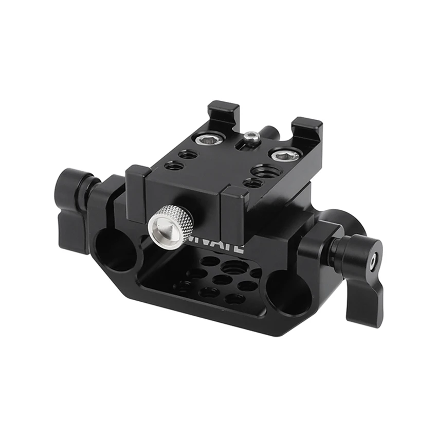 Adaptador de Liberação Base para Kit Rápida com 15mm Camvate Manfrotto Placa Dupla Haste Braçadeira Gaiola Câmera Dslr C2441 - Image 3