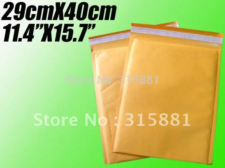 

Kraft Bubble Mailers Padded Envelopes Bags 11.4"X15.7" 29cmX40cm 30pcs/lot