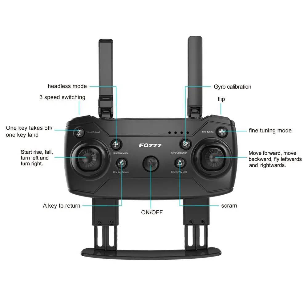 HobbyLane FQ777 FQ35 WiFi FPV с камерой 720P HD режим удержания высоты складной Радиоуправляемый Дрон Квадрокоптер RTF-МП с батареей
