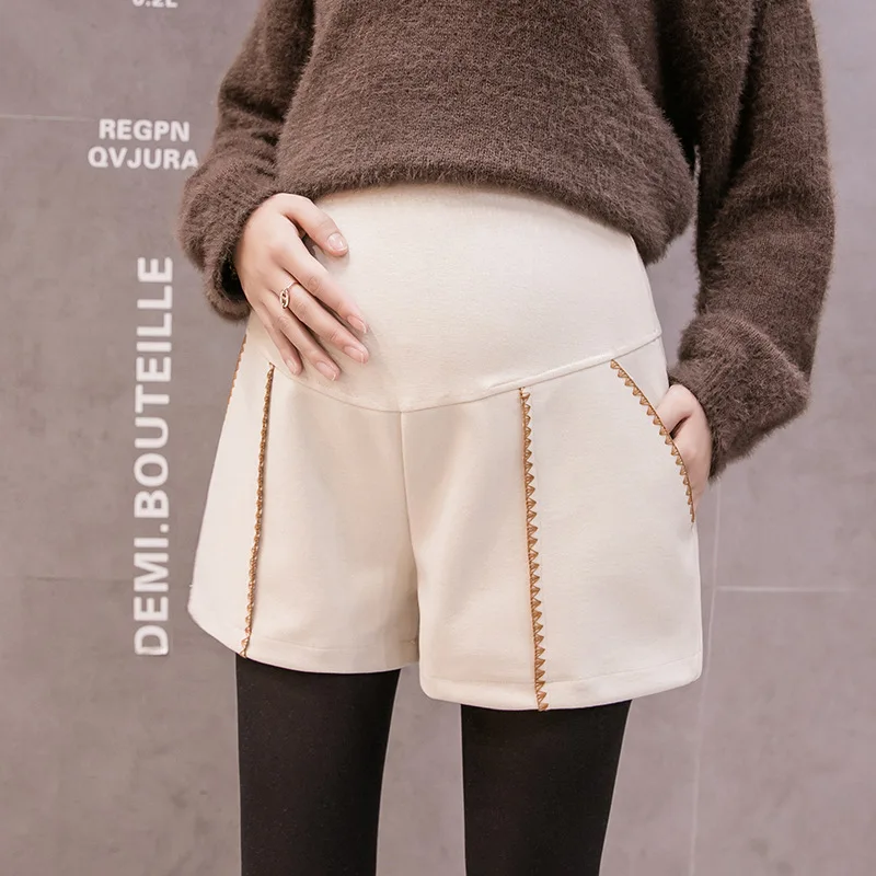 

2019 Autumn And Winter New Style Maternity Clothes Fashion Wide-Leg Shorts for Pregnant Women Casual Outer Wear Pregnant Women B