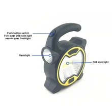 1 шт. наружный светодиодный портативный поисковый светильник s аварийный палаточный фонарь COB походный светильник лампа настольная лампа походный светильник рабочий светильник