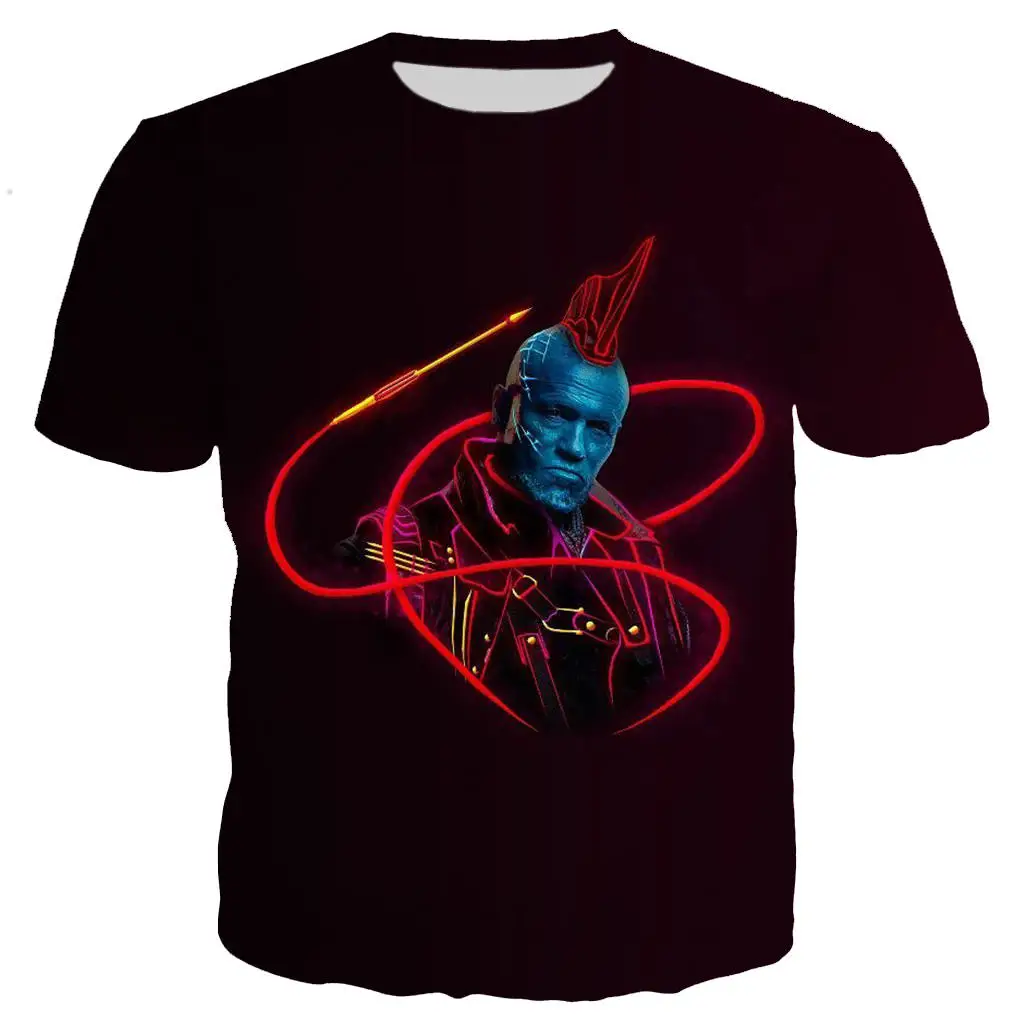 01 Yondu футболка 3D Футболка с принтом Мужская Женская Хип Хоп аниме Harajuku уличная топы Модные Забавные футболки - Цвет: 01