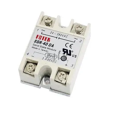 

DC-AC Metal Base Solid State Relay SSR-40DA 40A Output AC 24-380V
