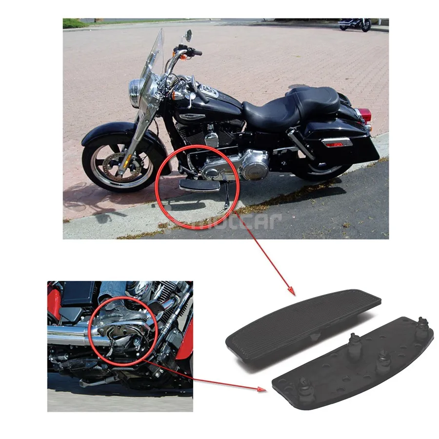 Для Harley FLHTC FLHTCUI FLHTCU FLHRC 2 шт. Черная передняя резиновая вставка для мотоциклиста