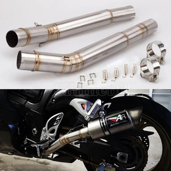 

Motorcycle Exhaust Middle Link Pipe Escape mid Connection Pipe System For Suzuki Hayabusa GSX1300R GSXR1300 Hayabusa 2008 - 2017
