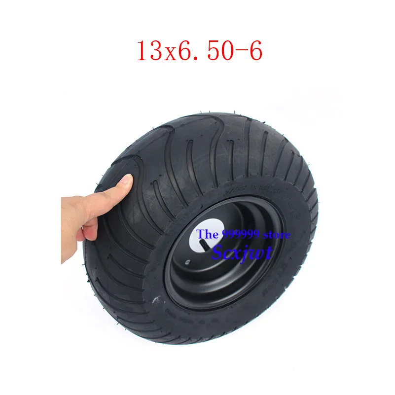 

2PCS GO KART KARTING ATV UTV Buggy 13X6.50-6 Inch Wheel Tubeless Tyre Tire With Hub
