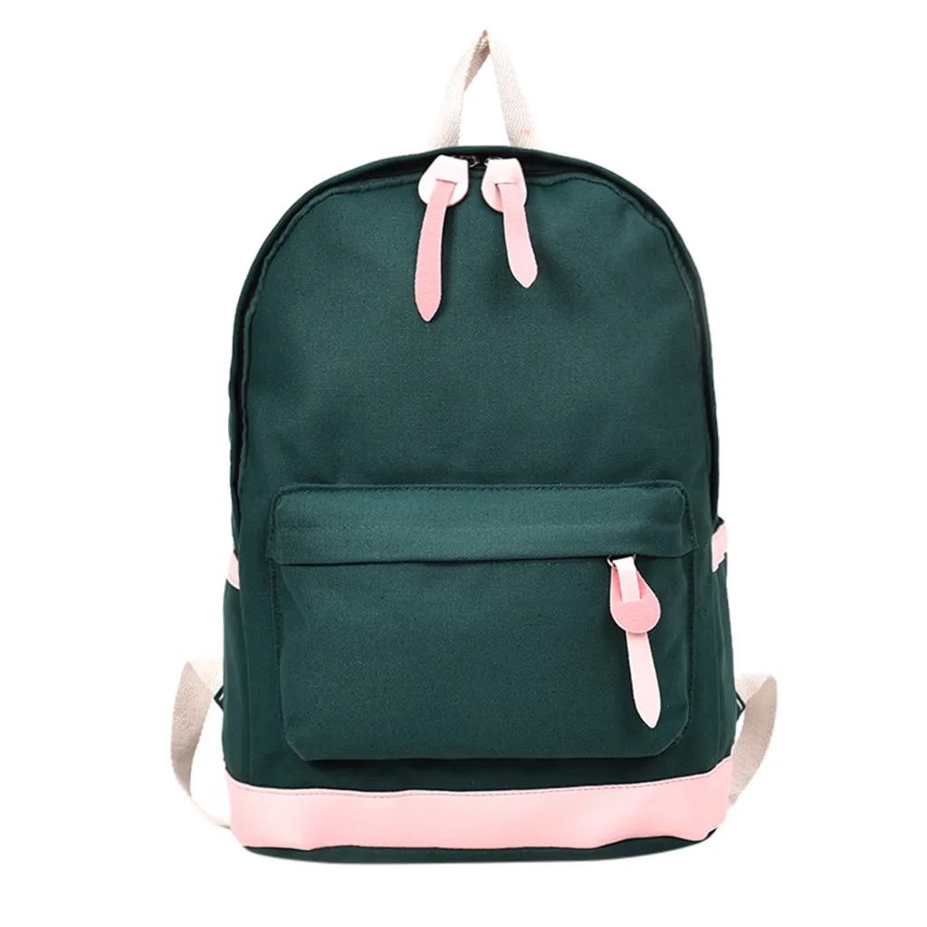 

OCARDIAN New Waterproof Canvas Backpack for Women Orthopedic Female School Bag Backpacks for Teenage Girls Book Mochilas 814
