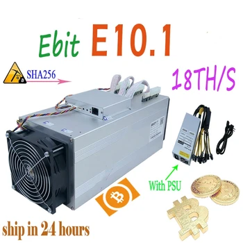 

Used BTC BCH Miner Ebit E10.1 18T SHA256 Asic With PSU Economical Mining Server Delivery within 24 hours