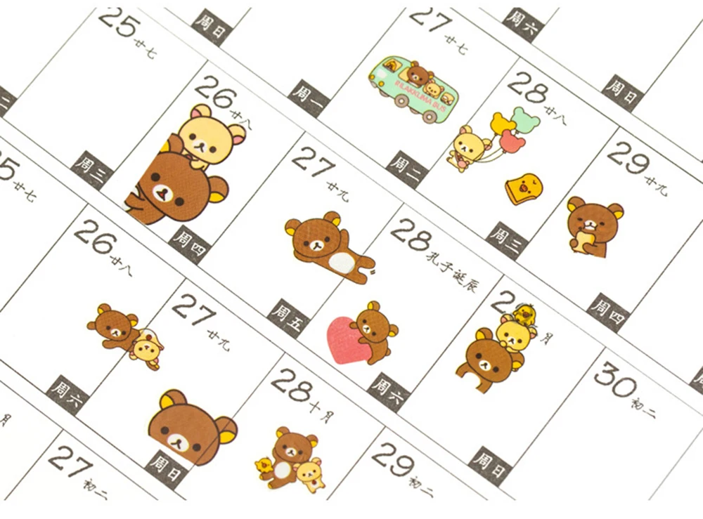 1 шт. Kawaii Мультфильм Sumikko Gurashi Bullet Journal Декоративные Канцелярские наклейки Скрапбукинг DIY дневник альбом палка этикетка