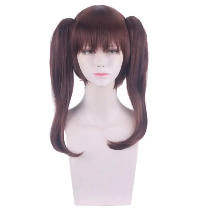 Cosplay 55CM Anime The Seven Deadly Sins Diane Wigs Short Brown Double Ponytails Hair Wig | Тематическая одежда и униформа
