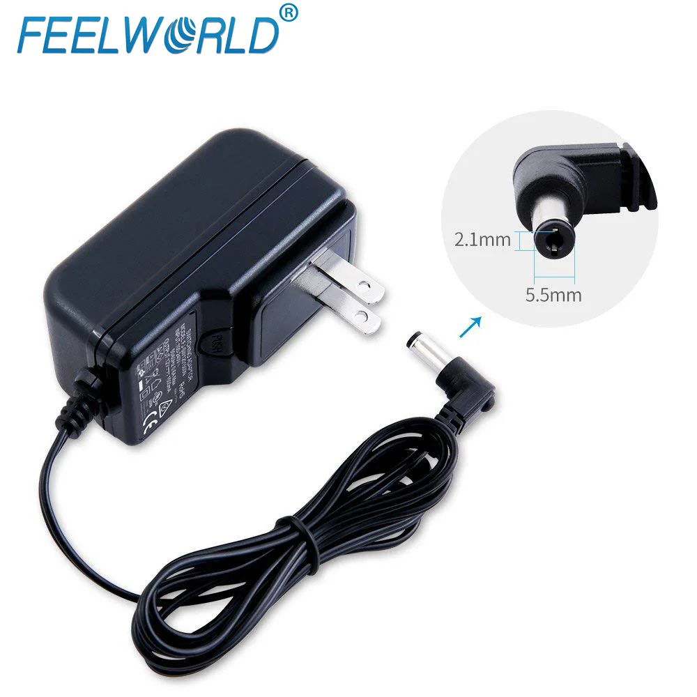 Feelworld DC 12V 1.5A Мощность адаптер домашнего переключения Питание для 100V 240V 50/60Hz для Feelworld монитор FW279 F5 S55 F6PLUS