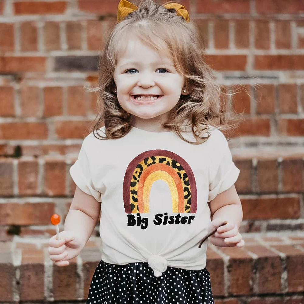 Little Sister T Shirt Rainbow Sister 