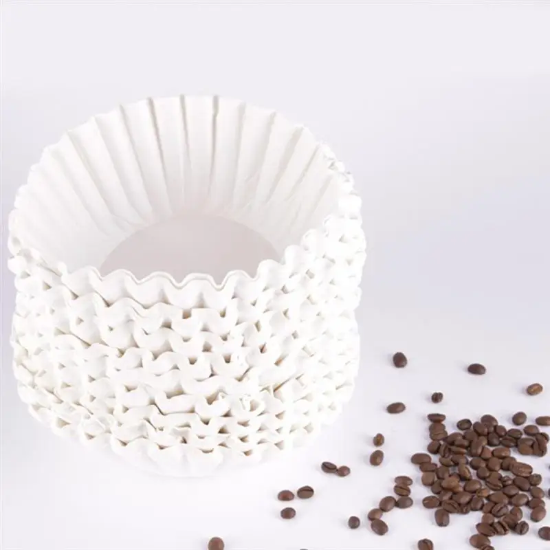 500Pcs 25Cm Sheets American Commercial Coffee Filter Paper Basket Coffee Filters Coffee Ware Coffee Filters(White