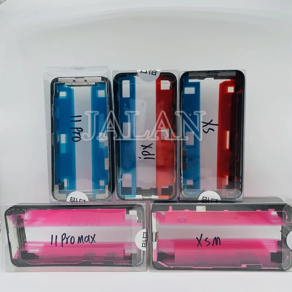 10 шт. клейкая рамка wtih для iPhone 11 Pro Max X XS MAX 5,8/6,5 дюймов сменная стеклянная рамка для ремонта ЖК-дисплея