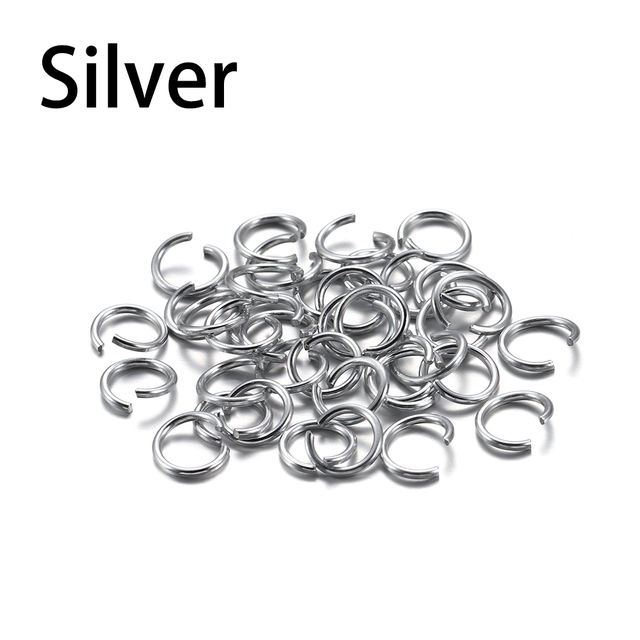 6 8 10 mm Aluminum Soft Open Jump Ring Split Rings Connectors For DIY Jewelry Making Findings Supplies Accessories