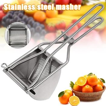 

Newly Potato Masher Stainless Steel Squeezer Multifunctional Manual Juicer Potato Pressurer For Fruit and Vegetables