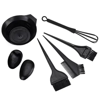Preise 6PCS Friseur Salon Set Haar Farbe Mischen Kit Haar Färben Farbton Pinsel Kamm Schüssel Schneebesen Haar Farbstoff DIY Werkzeug Haar Farbton
