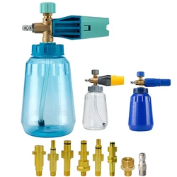 Lavadora de pressão espuma de neve lança 1l bocal de espuma tornador gerador de espuma de lavagem de carro para karcher pistola de pulverização de espuma de alta pressão arruela
