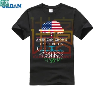 

ROOTS SHIRT American Grown with Uzbek Roots - Uzbekistan Design T-Shirt