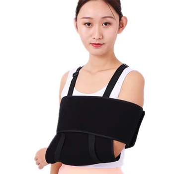 

Medical Arm Sling Shoulder Brace Adjustable Rotator Cuff and Elbow Support Includes Immobilizer Band for Quick Recovery