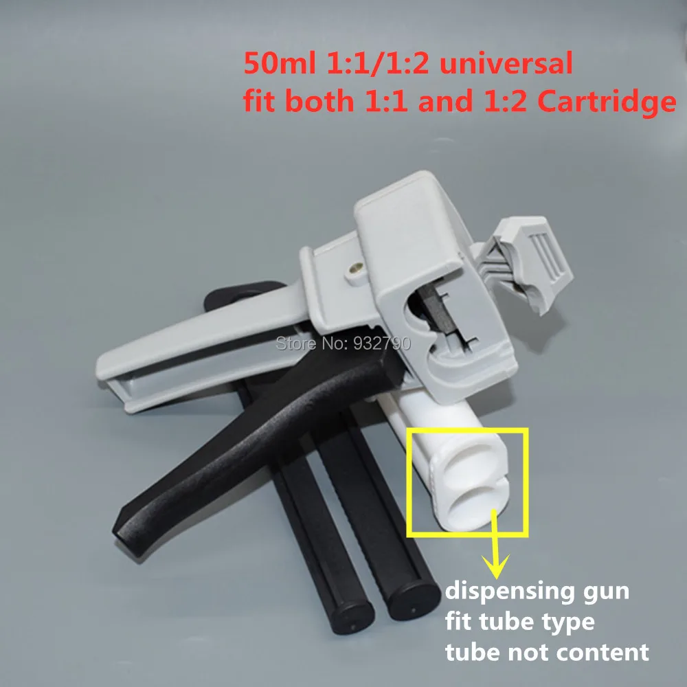 50ml/75ml 1:1/2:1/10:1/1:10 Two Part Adhesive Gun Manual Dispenser Guns Dispensing Gun Cartridge Applicator for Epoxy Acrylic