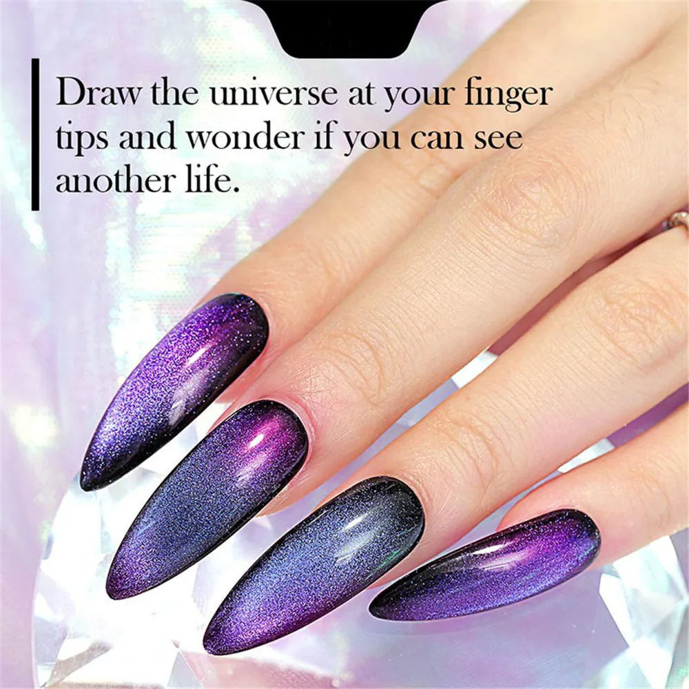 Nail Vision 9D Galaxy Гель-лак для ногтей с эффектом «кошачий глаз» Хамелеон для использования с магнитом замачиваемый УФ/светодиодный лак для ногтей 5 мл полуперманентный Гель-лак для маникюра