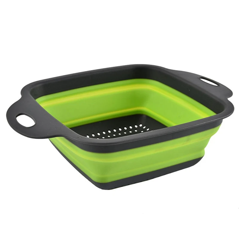 

Household Kitchen Tool Creative Square Drain Basket Foldable Sink Storage Rack Scalable punch-free storage rack