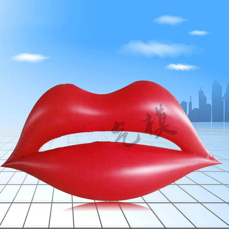 

Festive Layout Supplies Bar Night KTV Decoration Props Inflatable Light Red Lips Inflatable Wedding Props