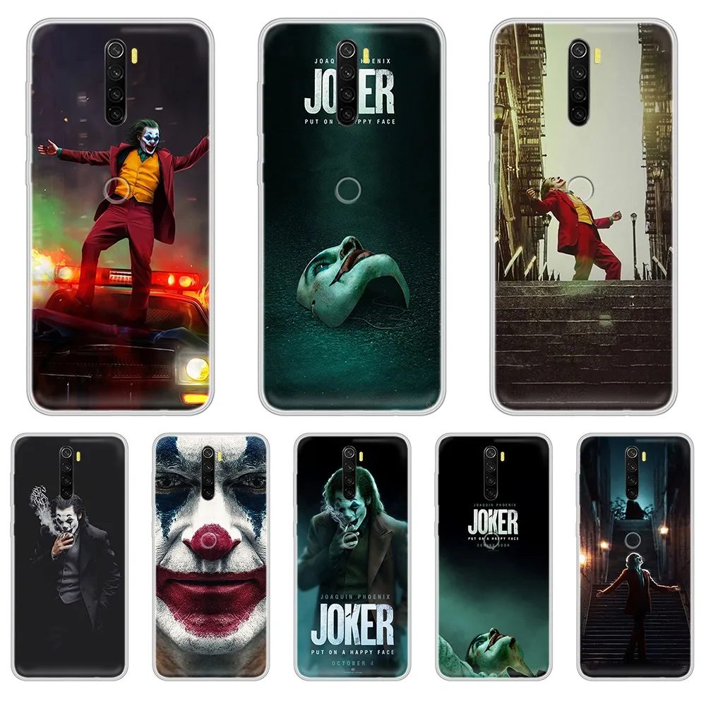 Модный мягкий бампер DC The Joker прозрачный чехол для телефона XIAOMI Redmi Note 3 4 5 6 7 8 9 9s Pro