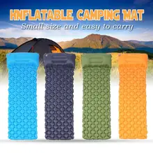 Открытый Кемпинг надувной коврик Водонепроницаемый Портативный Сверхлегкий утолщенный ТПУ надувной Cusion матрас туристический рюкзак путешествия