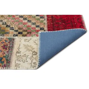 

Handmade Natural Vintage Patchwork Area Rug 247x308 Cm-8'1''X10'1''