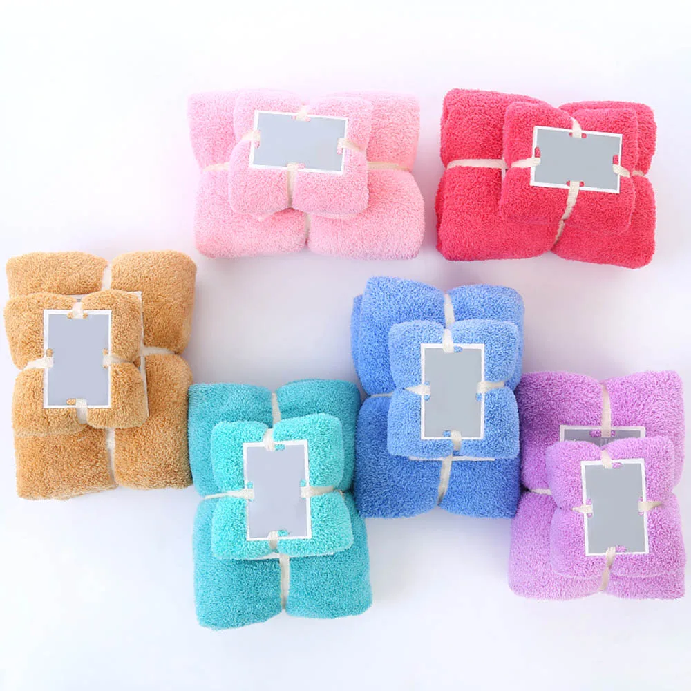 

Coral Velvet Large Soft Towel Bath Microfiber Magic Absorbent Dry Spa Bath Towel Beach Bathrobe Quick Dry Towels Bathroom