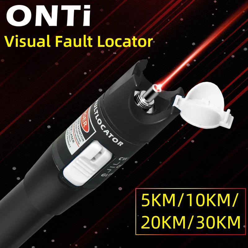 Тестер Волоконно Оптического Кабеля ONTi 5/10 шт. визуальный локатор ошибок 30 мВт