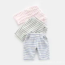 Shuang ceng sha/детские штаны г. Летняя детская одежда, стиль, корейский стиль, для мужчин и женщин, детские шорты-бермуды на гусеничном ходу