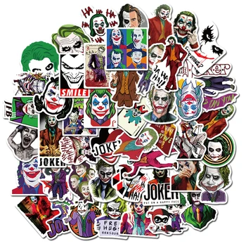 

50PCS The Joker Anime Stickers Cartoon Clown Style For Case Laptop Motorcycle Luggage Skateboard Decal Children Toy Sticke