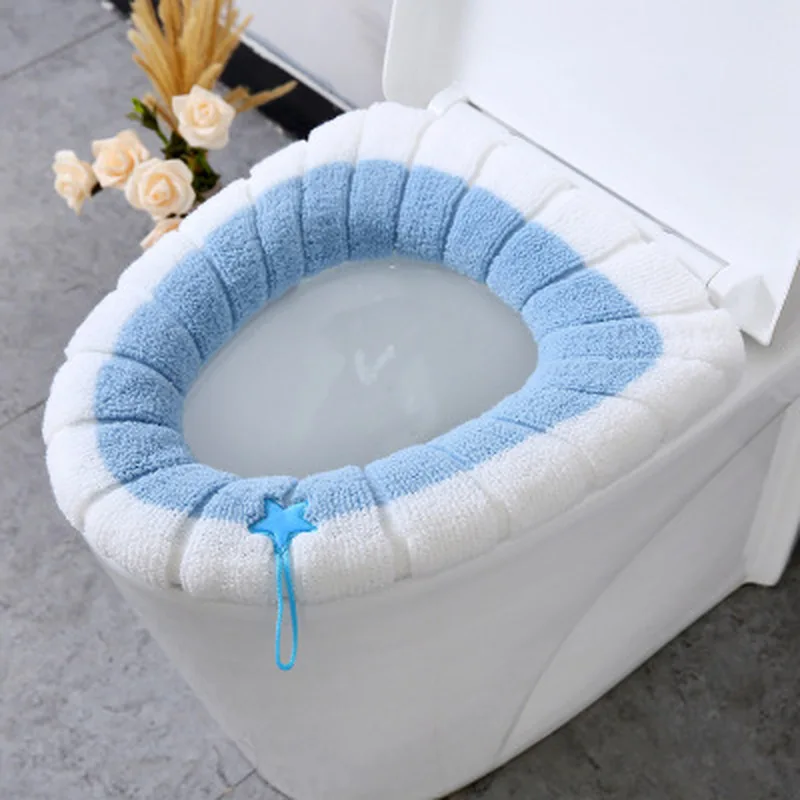 

Comfortable Soft Washable Closestool Mat Large Surround Embroidered Cartoon Thicken Toilet Seat Handle Design Closestool Mat