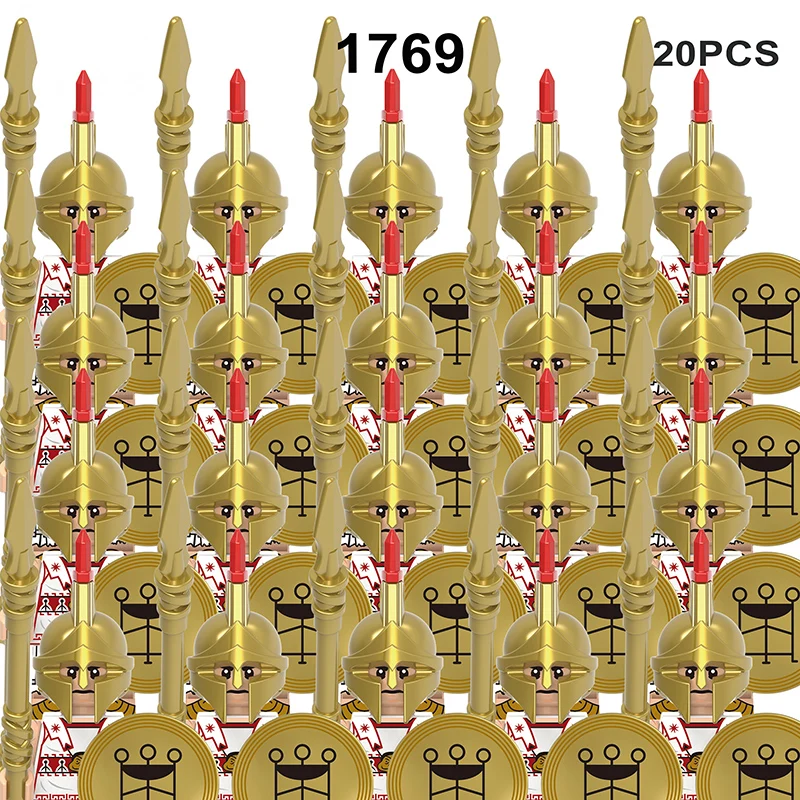 Medieval Military Sets Figures Building Blocks Helmets Soldier Parts Knight Weapons Roman Sword Accessories Toys for Children
