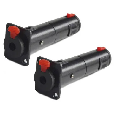 

10PCS/lot Stereo 1/4" locking jack Panel Mount Connector 6.35 mm Female Jack in Black color