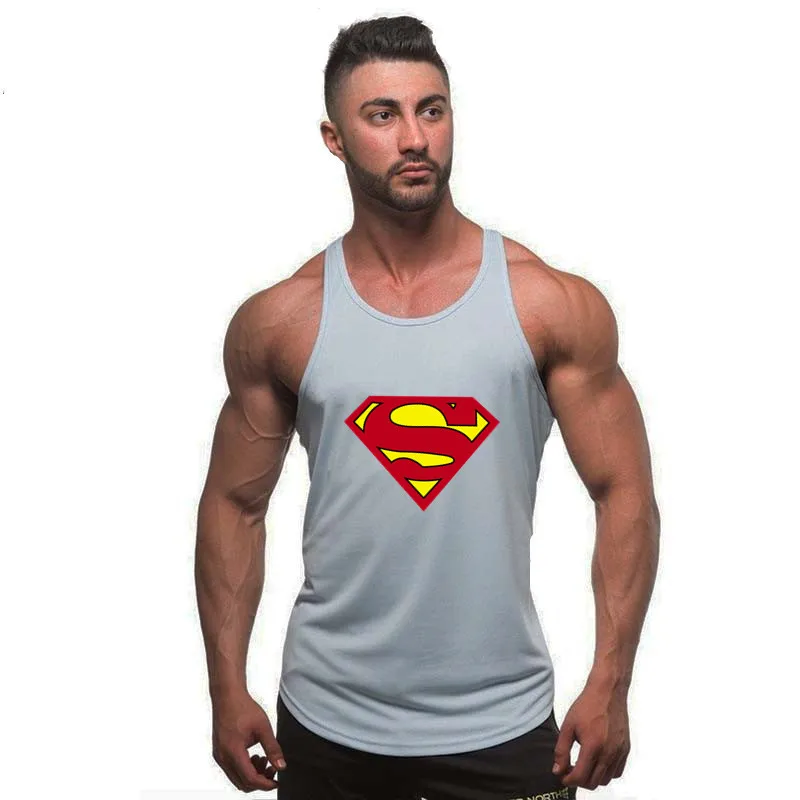 Бренд лето Капитан Америка брендовая одежда Singlets Мужская майка мышцы рубашка Супермен брус, бодибилдинг фитнес мужские вес