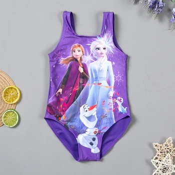 

2020 Girls Swimsuit Elsa Anna One-piece Bathing Suits Children Girls Summer Beach Wear Kids Girls Fashion Swimwear
