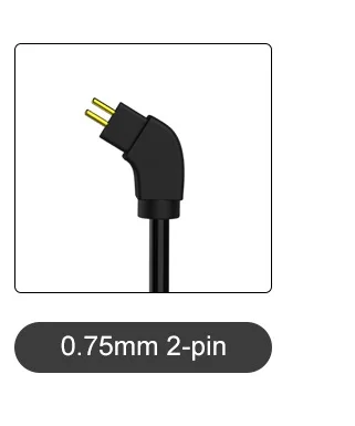 TRN Bluetooth V5.0 MMCX/0,75 Pin BT20S ушной крючок Разъем для наушников Bluetooth адаптер HIFI ATP-X для TRN V80/X6/IM2/ST1/i8 - Цвет: 0.75MM 2-PIN