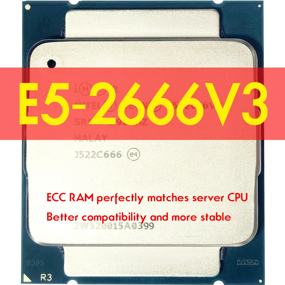 Xeon E5 2666 V3 Processor SR1Y7 2.9Ghz 10 Core 135W Socket Lga 2011 3 Cpu E5 2666V3 voor Intel X99 DDR4 D4 Moederbord Platform|Industrial Computer & Accessories| - AliExpress