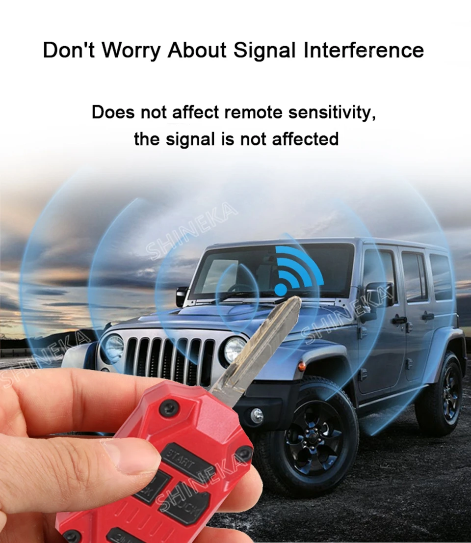 Чехол для автомобильного ключа для Jeep Wrangler JK 2007-, защитный чехол для ключей, аксессуары для салона автомобиля, черный, красный, стильный чехол для автомобиля Jeep Patriot