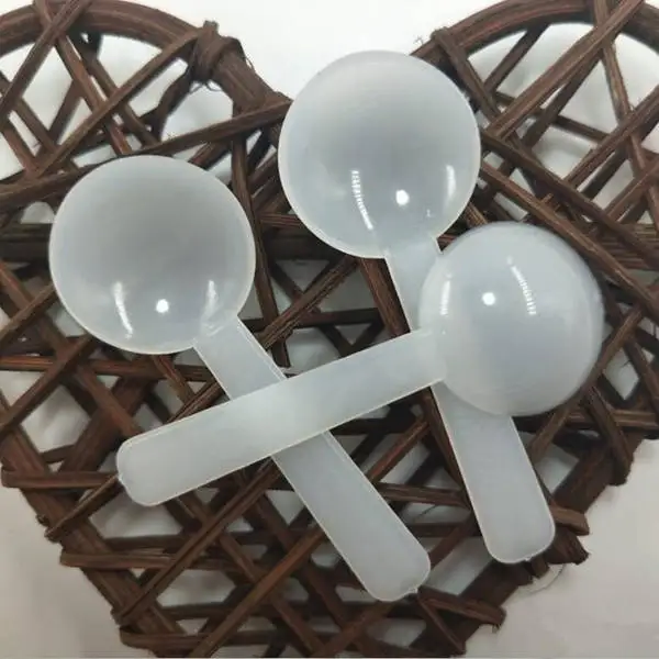 

1000pcs Medicine Powder Spoon Kitchen Gardening Spoon White Plastic Measuring Spoon 1G