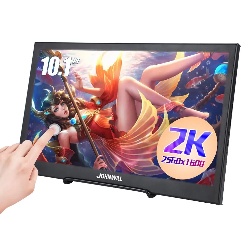 10.1 inch 2K 2560*1600 IPS Touch Screen Portable Gaming Monitor LED LCD Displays PS3/4 Xbox360 Tabl